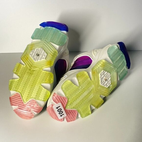 NWOT Kurt Geiger London Lettie Rainbow Platform Sneakers, size 36.5 - Picture 8 of 11